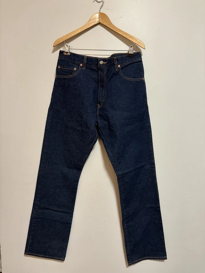 Винтажные темные вареные джинсы Deadstock Levi's сделано в США размер 34x34 90-е - Изображение 2 из 4