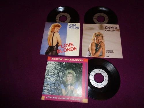LOT 3 SP KIM WILDE / CAMBODIA LOVE BLONDE CHILD COME AWAY / FRENCH PRESS