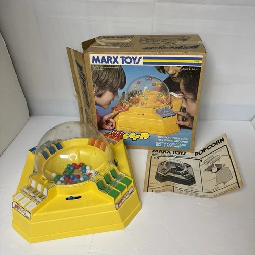 Marx Toys Popcorn Game With Box & Instructions Vintage Toy NOT WORKING
