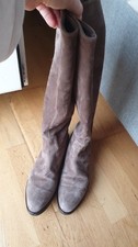 Original UNÜTZER Damen Stiefel in grau Velours Gr. 37