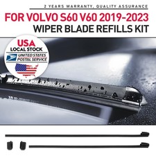 Front Windshield Wiper Blades Refill Kit Rubbert For Volvo S60 V60 V60 2019-2024
