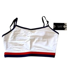 Lumi Collective Color Block Camisole Crop Top red white blue AM dance dancewear