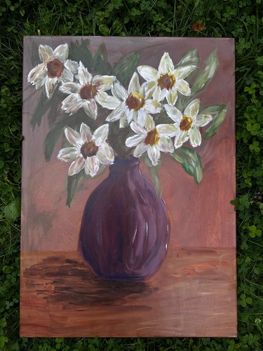 " Morning Stillness " – Original Acrylic Painting Unicum Canvas Signed - Picture 1 of 5