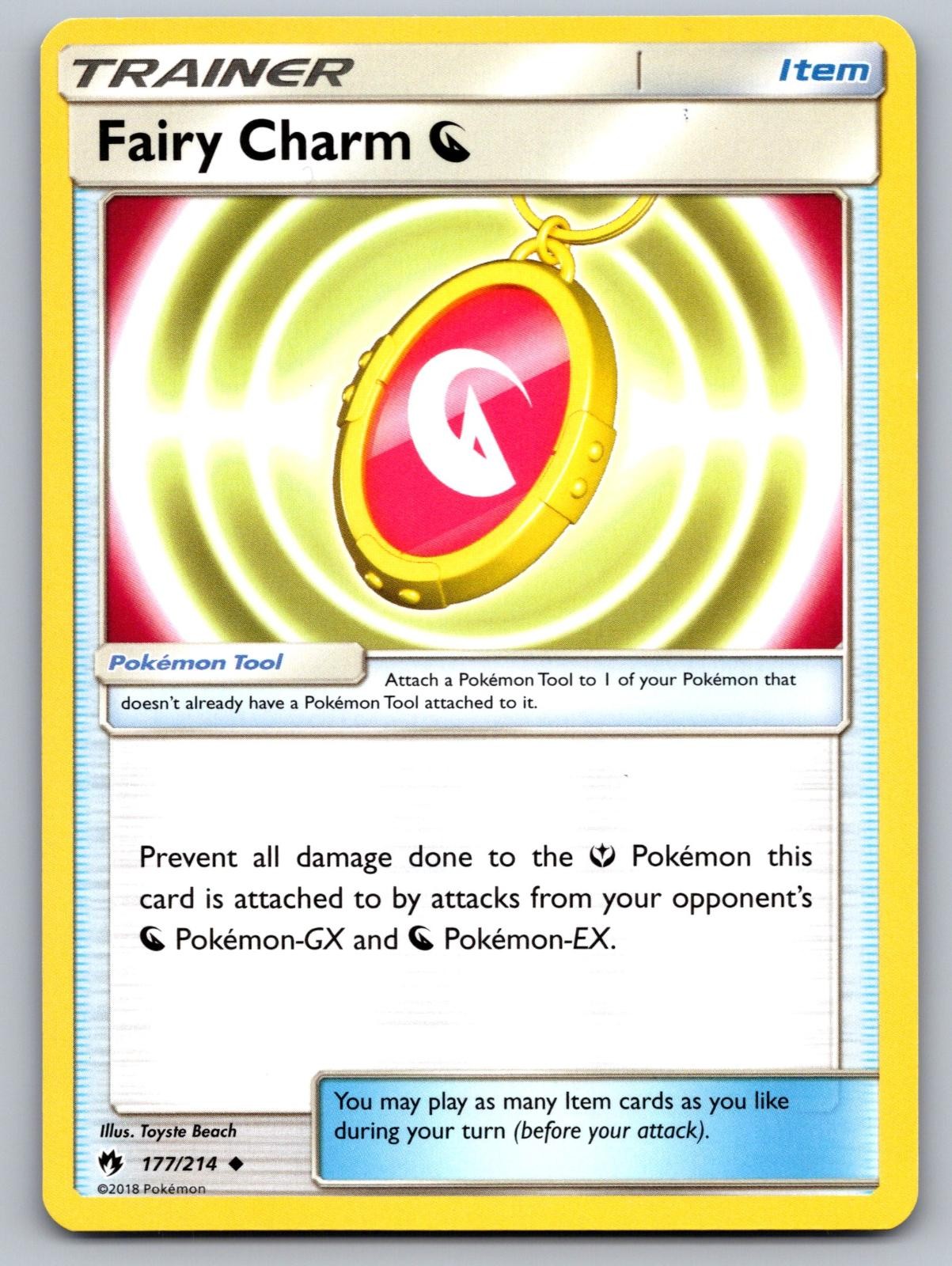 Fairy Charm Dragon 177/214 Lost Thunder Pokemon Lightly Played