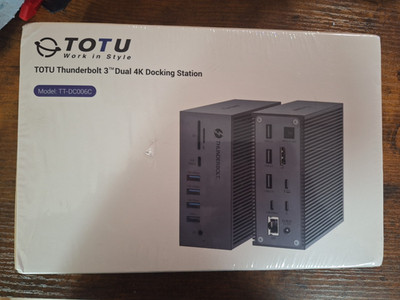 TOTU 18-in-1 Thunderbolt 3/USB C Docking Station with 8K DP, 1 Gbps Ethernet
