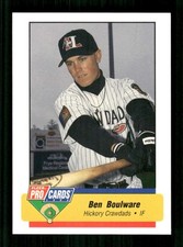 1994 Fleer Pro Cards Hickory Crawdads #2183 Ben Boulware NM Near Mint BXCP24