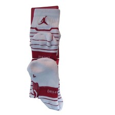 NIKE BASKETBALL SOCK JUMPMAN ADVANCE WHITE RED MEN SIZE S SMALL SX5246-100 NEW