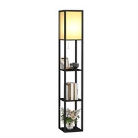 Stehlampe Regal Holz Wohnzimmer Schlafzimmer Innenbeleuchtung Modern 160Cm