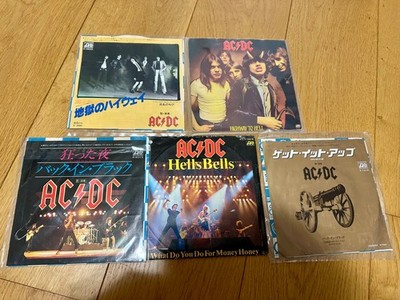 AC/DC Single Singles 45 7 Japan UK Back in Black Highway to Hell Hell Hells Bells