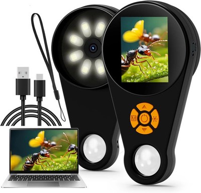 Handheld Digital Microscope for Kids Adults, Portable Microscope with 2.0'' HD Sc