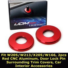 Door Lock Pin Decoration Rings For Mercedes C/E/S/GLC/GLE Class by iJDMTOY