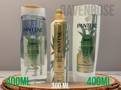 Pantene Bamboo Nutre & Crece Shampoo 400ml + Conditioner 400ml + HairCream 300ml