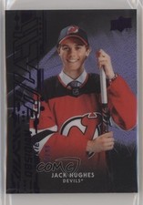 2019-20 SPx UD Black Obsidian Rookies Purple /99 Jack Hughes #R-JH 04th
