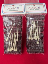 14 Pc Vintage Style Hair Roller Medium 3/4 Brush Rollers Mesh Curlers Bristles