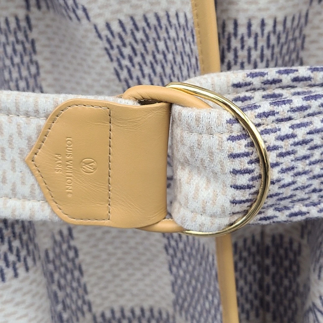 LOUIS VUITTON（LV） Louis Vuitton cappotto reversibile Damier Azur con cappuccio 38 73979616