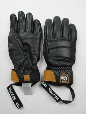 Hestra Fall Line Leather Snowboard Ski Women's Gloves Black Size 7 G Loft Nice!