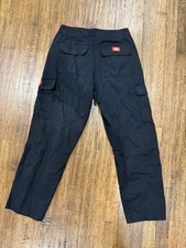Juniors size 3 Dickies Relaxed Fit Straight Leg Cargo Pants Rinsed Black