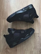 2025 Size 7-12 Air Jordan 4 Retro Black Cat- Brand new
