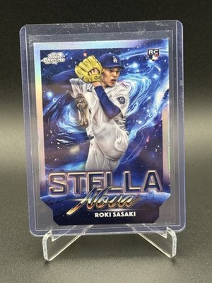 2025 Topps Cosmic Chrome Roki Sasaki Stella Nova RC Die-Cut SSP LA Dodgers SN-12