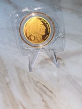 2022 Cook Islands Indian Buffalo $5 .9999 Fine Gold Coin Pure Gold