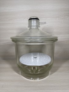 PYREX Glass 7.5L Large Vacuum Desiccator 55/38 Sleeve & Plate
