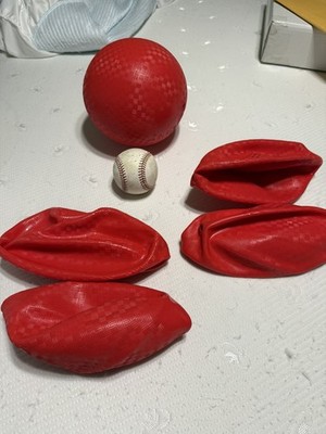 Red ball  9 Inch Indoor & Outdoor Sports Toys baseball not included 