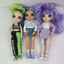 Rainbow High Doll Lot of 3 Dolls See All Pics Excellent Condition 