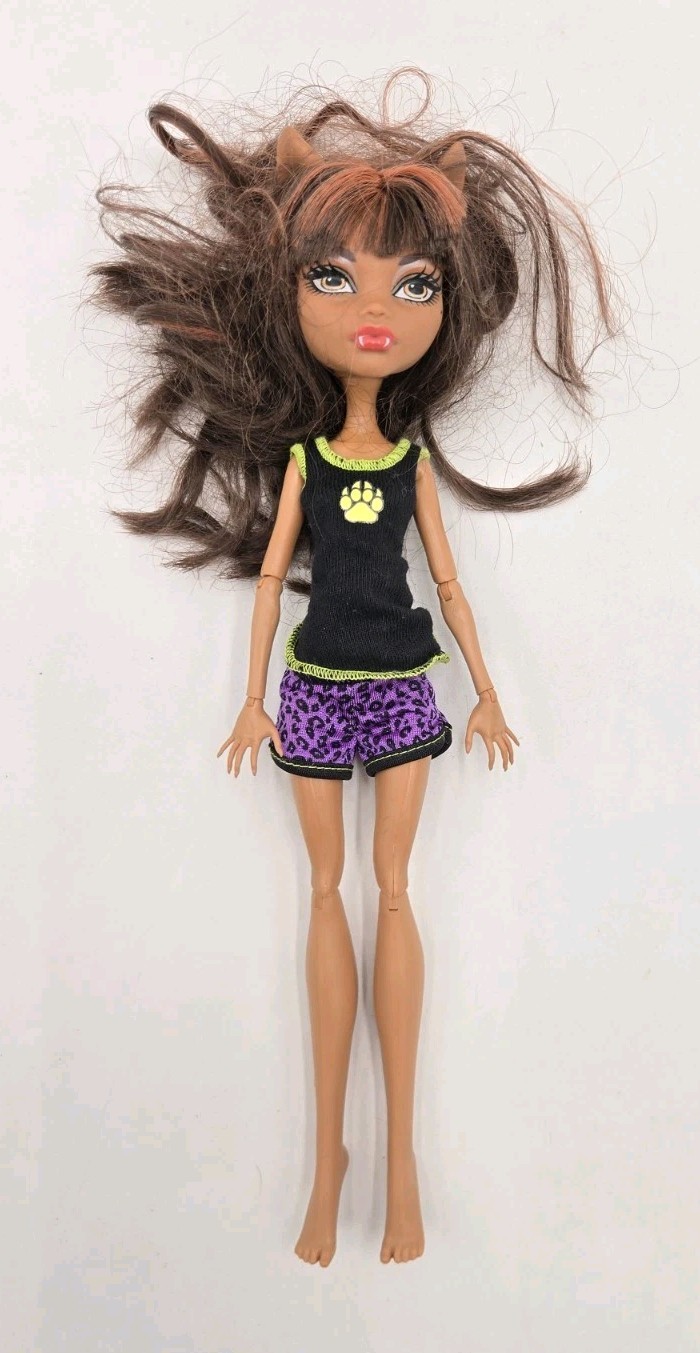 Mattel Monster High Doll Clawdeen Wolf Dead Tired 2012 Doll Figure