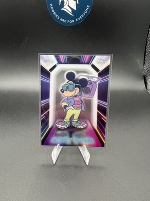 Topps Disney 2026 Neon Mickey Mouse Illuminated Neon Lights Card
