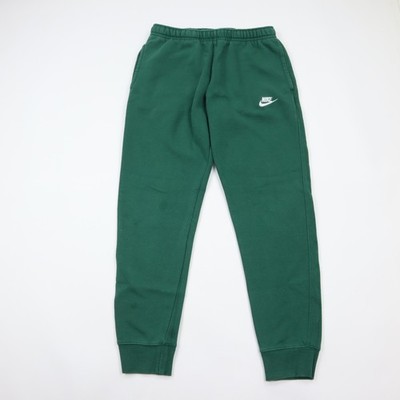 Nike Sportswear Club Fleece Jogger Pants Mens Small Green Swoosh Athleisure