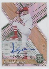 2019 Elite Extra Edition Status Emerald Die-Cut 4/25 Alvaro Seijas #158 Auto 0l1