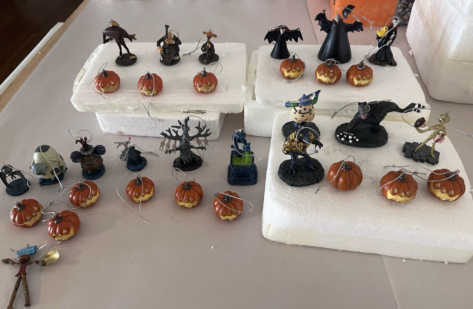 Hawthorne Village Nightmare Before Christmas Halloween Town Ornaments Lot of 32