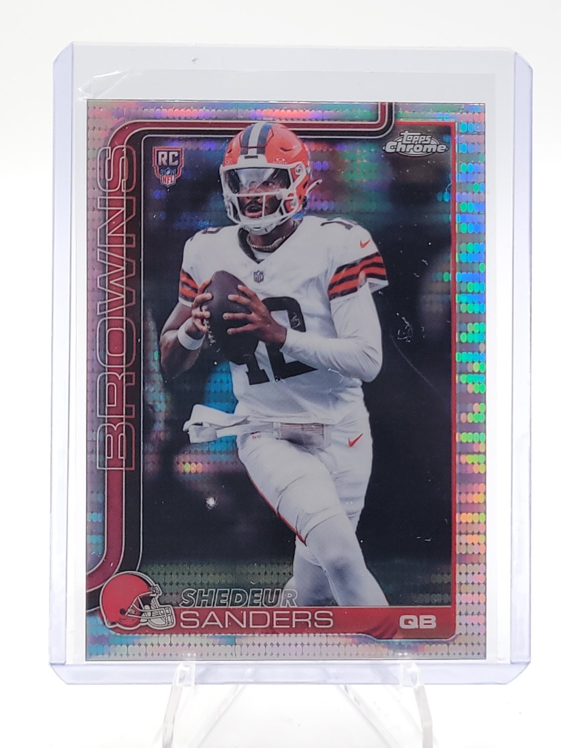 Shedeur Sanders Topps Chrome #315 Pulsar