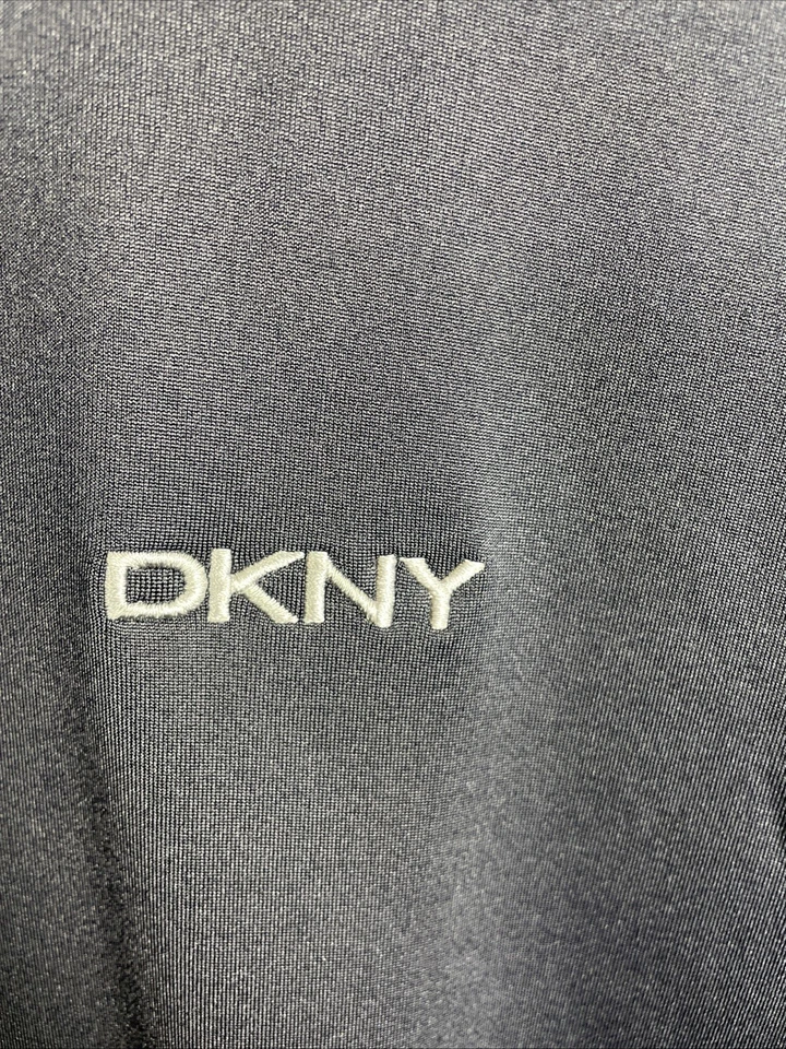 Base superior manga larga con cremallera en cuarto de golf DKNY azul marino talla grande Foto 4 de 4