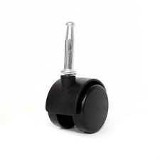 Plastic Castor Wheel Unbraked 40mm 38mm Stem Pin Fit Trolley Dolley Cart 360°