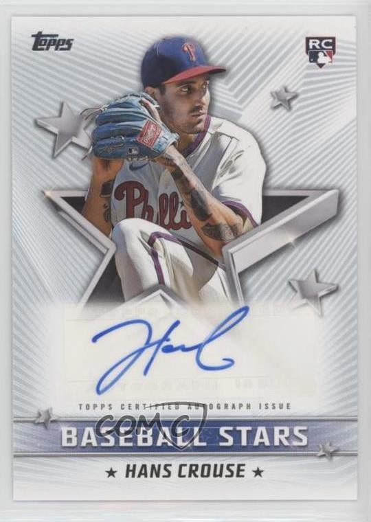 2022 Topps Series 1 Baseball Stars Hans Crouse #BSA-HC Rookie Auto RC 0t1n