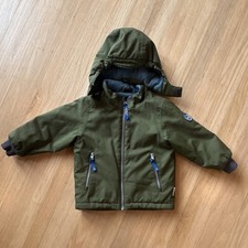 Racoon Green Hooded Jacket Fleece Lined Full Zip Pockets Unisex Kids Size 98CM