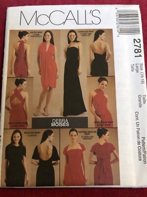 McCALL'S #2781-LADIES TWO LENGTH WEAR MULTI-WAYS WRAP DRESS PATTERN 16-18 FF | eBay McCALL'S #2781-LADIES TWO LENGTH WEAR MULTI-WAYS WRAP DRESS PATTERN 16-18 FF | eBay