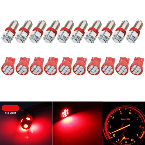 20X T10 BA9S 168 1816 LED Instrument Panel Gauge Cluster Dash Light Bulbs 194 57 - Picture 22 of 27