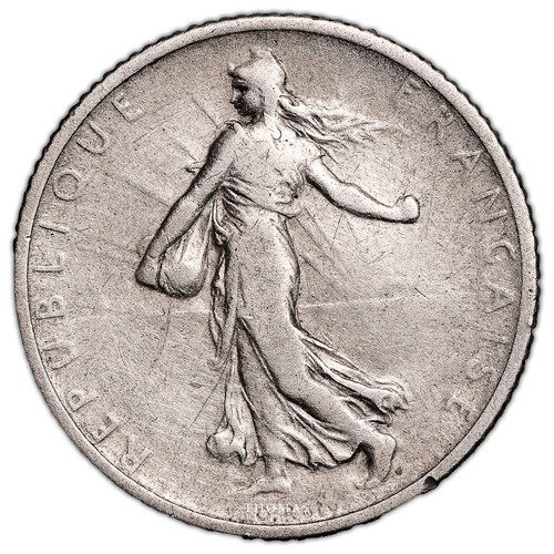 Monnaie France - 1 franc Semeuse - 1900 - Rare - Imagen 2 de 2