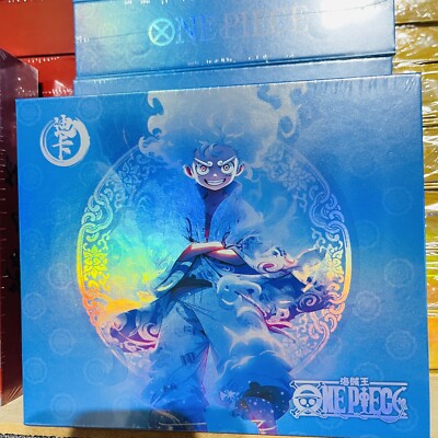 One Piece Trading Card Deluxe Premium Box Anime CCG Gear 5 Blue | eBay