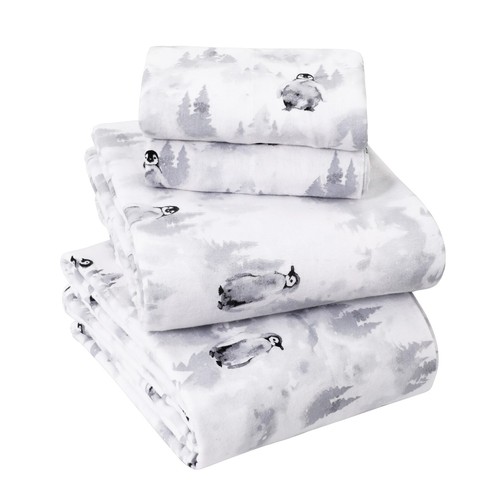 Flannel Sheet Set 100% Brushed Cotton Sheets Fitted Flat Pillow Case Deep Pocket - Picture 180 of 259