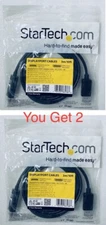 Lot Of 2 - New StarTech DisplayPort Male to HDMI Male 4K 10ft Adapter Cable