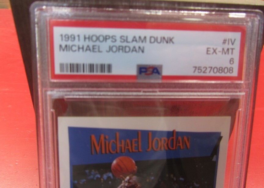 1991-92 NBA Hoops Card Slam Dunk Champion Michael Jordan #IV