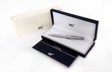 Penna a sfera Montblanc Meisterstuck completamente argento orzo ricondizionat...