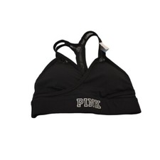 New Victoria's Secret Pink Ultimate Black Padded Sports Bra Size XS NWT
