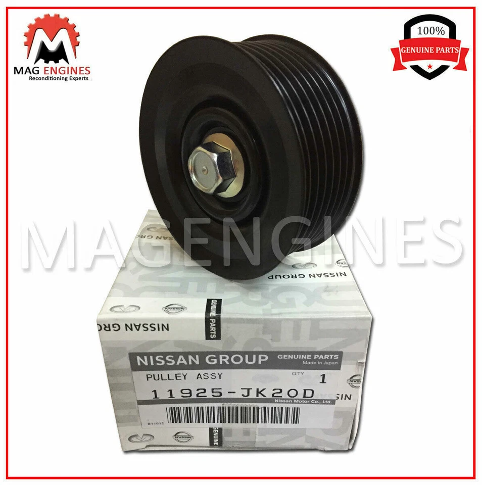 11925-JK20D CONJUNTO DE POLEA LOCA ORIGINAL OEM PARA 370Z INFINITI Q50 Q60 QX50 QX70 Foto 2 de 4