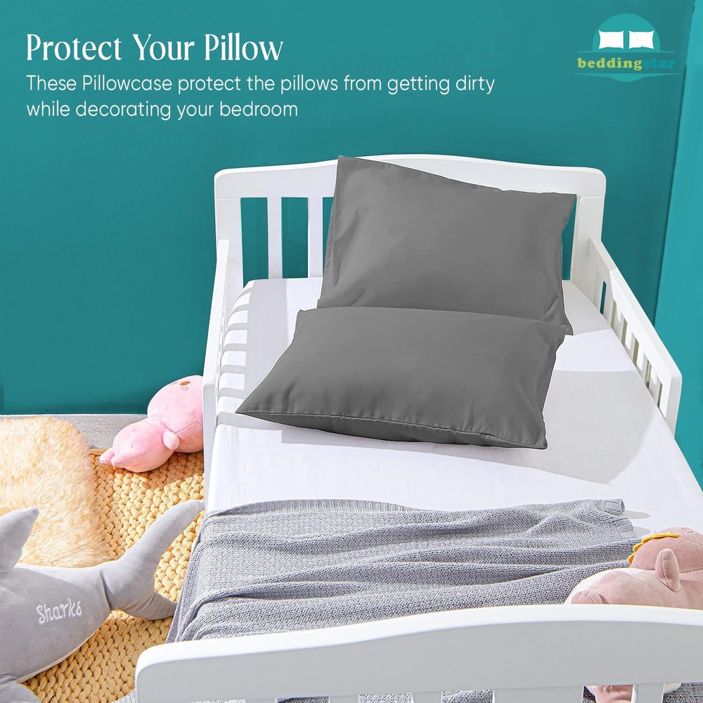 Luxury Egyptian Cotton Travel Pillowcase Set of 2 with Zipper 14x20
