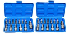 Torx Bit Tamper Proof Socket | 26pc Star Set Security S2 Steel 1/4 3/8 1/2 Drive