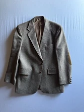 LEVIS Wool Blazer Jacket Herringbone Tweed Mens Western Wear Elbow Patches